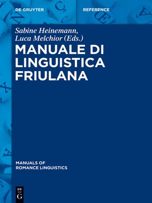 cover image of Manuale di linguistica friulana
